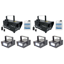 (2) R720L Fog Machines + (4) Mini Strobe LED Lights Bundle