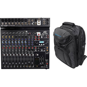 Peavey PV 14BT PV14BT Pro Audio Mixer, USB,Compressor/Effects+Bluetooth+Backpack