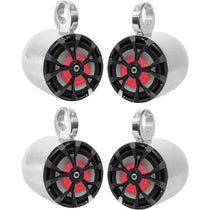 RKL80MB 4-Pack + MAC80S Polished Silver Tower Enclosures Bundle