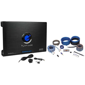 New Planet Audio AC4000.1D 4000W Class D Mono 1 Ohm Car Amplifier+Amp Kit+Remote