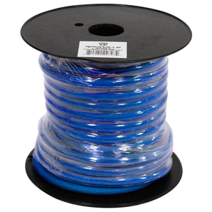 Rockville R4G40-BLUE 4 AWG Gauge 40 Foot Car Amp Power / Ground Wire Spool