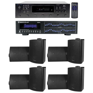 Technical Pro 6000w 6) Zone Home Theater BAluetooth Receiver+8) 5.25" Speakers+EQ