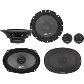 Alpine SXE-1751S 6.5" 220w Component+SXE-6926S 6x9" 280w Car Coaxial Speakers