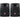 Pair Rockville Power Gig RPG12 12" Powered Active 1600 Watt 2-Way DJ PA Speakers