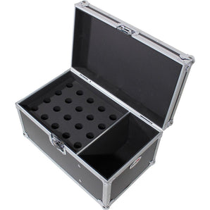 ProX XS-MIC20S Microphone Case Holds 20 Handhelds W/Side Storage