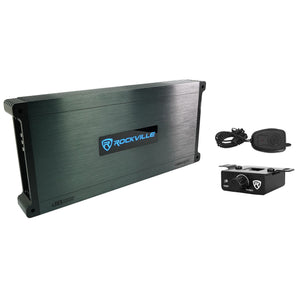 (6) Rockville RWB90B Black 8" Marine Wakeboard Swivel Speakers+Amp+Receiver