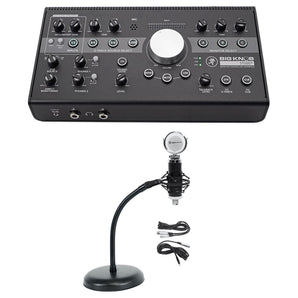 Mackie Big Knob Studio + Plus Monitor Controller Interface+Microphone+Mic Stand