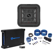 L7T124 12" Solo-Baric Subwoofer, Mono Amplifier & Wire Kit