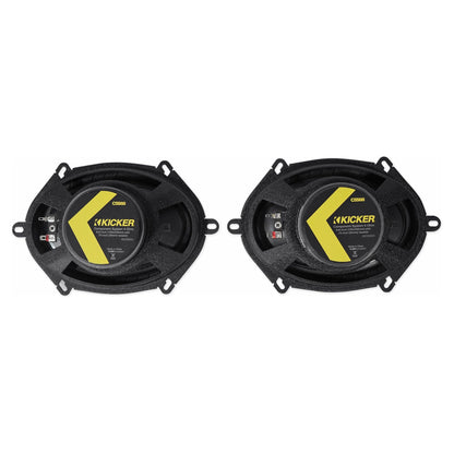 6x8" Component Speaker Set Plus 6x8" Coaxial Speaker Pair