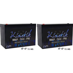 (2) New Kinetik HC2000-BLU Car Power Cell/Batteries High Current KHC2000
