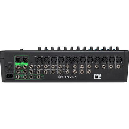 Mackie ONYX16 16-Channel Analog Mixer w/ Multi-Track USB/3-Band EQ+Bluetooth