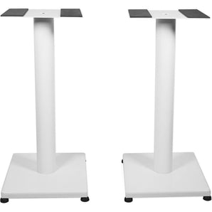 Pair Rockville RS21W 21 inch Steel Bookshelf Speaker/Studio Monitor Stands - White