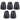 (5) Rockville PEN-65T Black 6.5" 70V Hanging Pendant Speakers For Restaurant/Bar