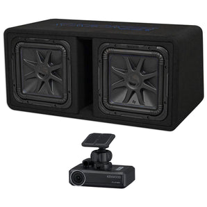 Kicker 44DL7S122 Dual 12" 3000w L7 Solo-Baric L7S Loaded Sub Enclosure+Dash Cam