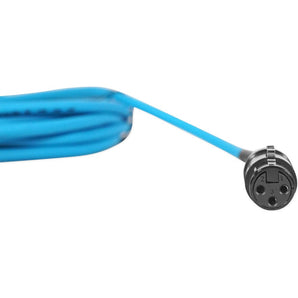 Rockville RCXFM20E-Blue 20 Foot Female to Male XLR Mic Cable 100% Copper