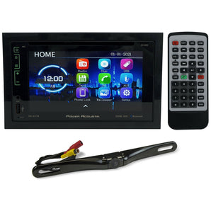 Power Acoustik PD-627B 6.2” Car Monitor DVD/CD Receiver w/Bluetooth+Back-up Cam