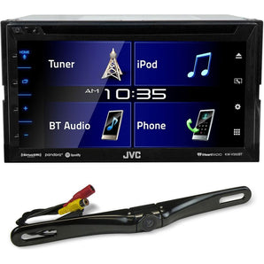 JVC KW-V350BT 6.2" DVD/Bluetooth Receiver Monitor w/iDatalink Ready+Backup Cam