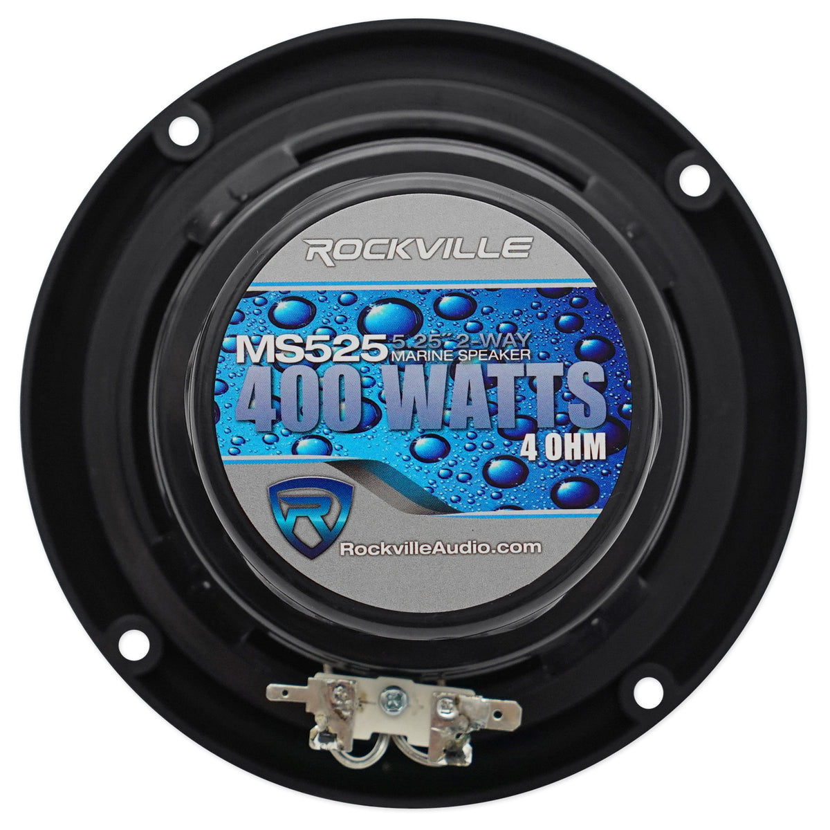 KICKER KMC3 Gauge Hole Digital Media Bluetooth Receiver+(2) 5.25" Black Speakers