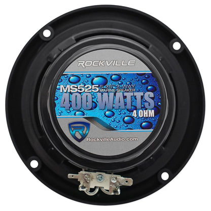 (4) MS525B 5.25" 200W Waterproof Hot Tub Speakers In Black