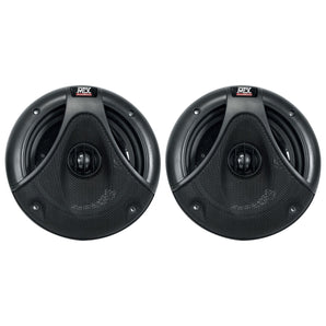 (2) MTX Dual 6.5" Black Marine Boat Wakeboard Tower Speakers+Bluetooth Receiver