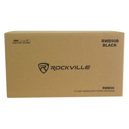 RWB90 Black 6-Pack + DBM65 Marine Amplifier Bundle