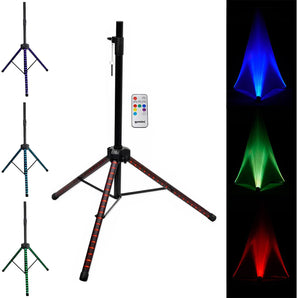 American DJ Tripod Lighting Light Bar Stand wLED's+Remote+4) Par Can Wash Lights