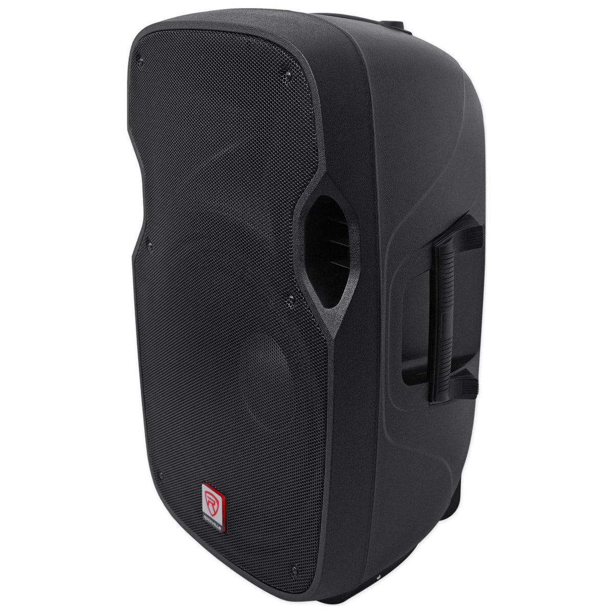 (2) SPGN158 15" Passive 1600W DJ PA Speakers + LED Stands + Remote + Cables