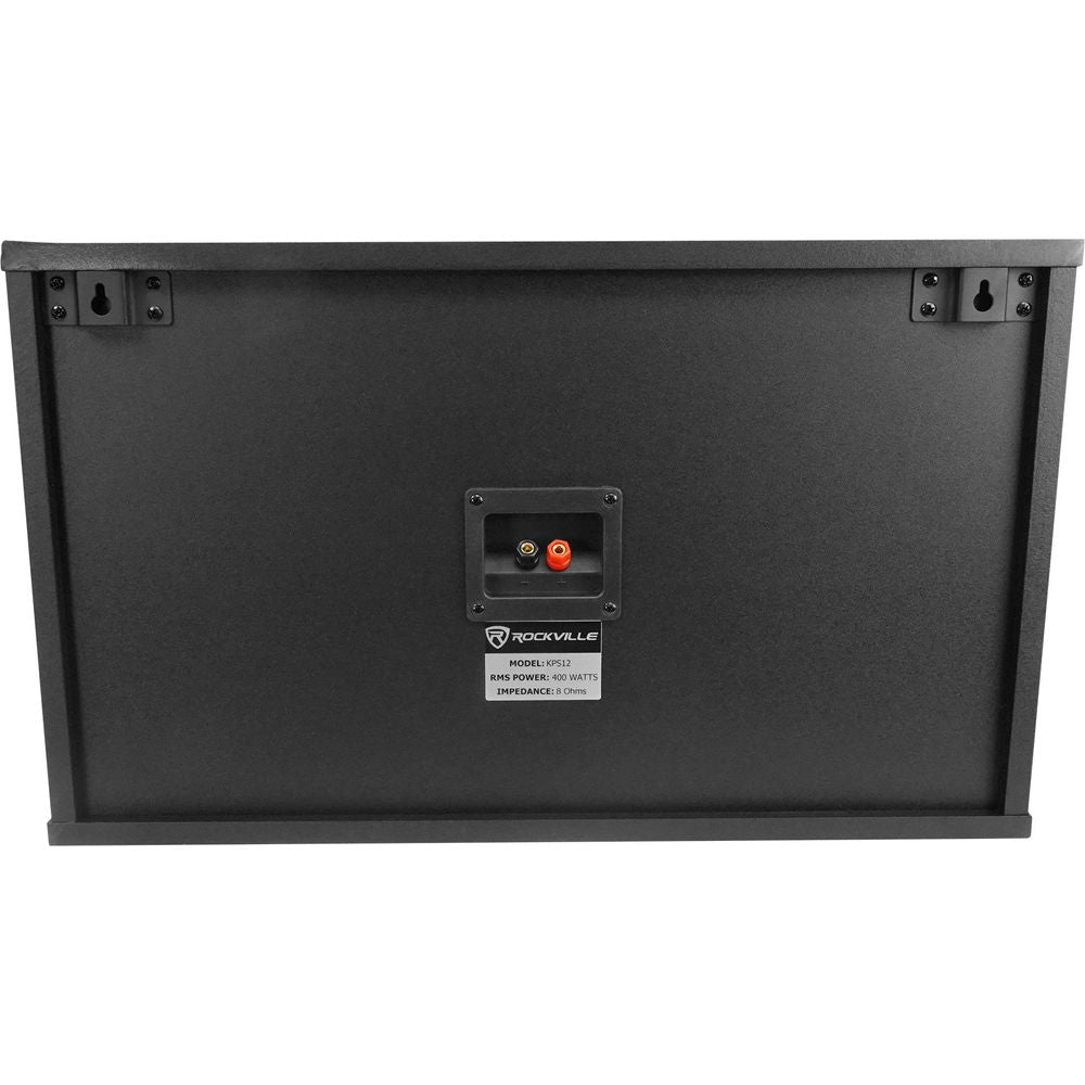 KPS12 12" Karaoke Speakers 2-Pack + Adjustable Wall Mount Brackets Bundle