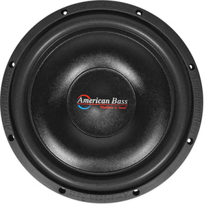 American Bass SL-124 12" 600w Shallow Slim Subwoofers+Sealed Truck Style Sub Box