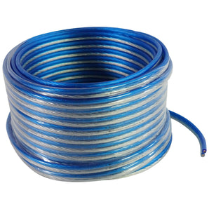 Rockville BLUE 14G50 OFC 14 Gauge 50 Foot 100% Copper Speaker Wire Car Audio