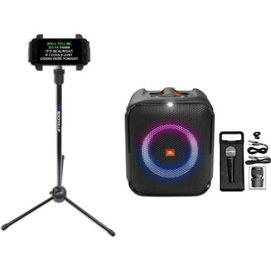 JBL Partybox Encore Essential Portable Karaoke Machine System w LED+Tablet Stand