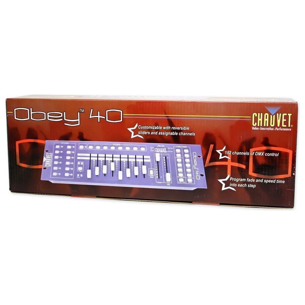 Chauvet DJ OBEY40 Universal DMX-512 Light Controller With 192 Channels and Midi