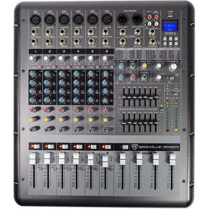 RSG12.2 Dual 12" Speakers 2-Pack + RPM870 Powered Mixer Bundle