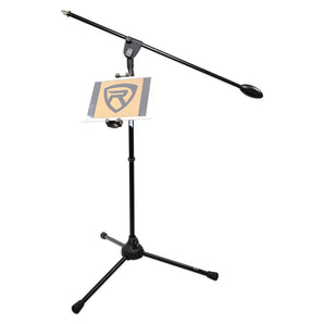 Samson Microphone Mic Stand w/ 31" Boom+Tripod Base+Smartphone/Tablet/iPad Mount