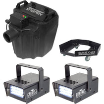 Nimbus Fog Machine + 2 Strobe Lights + Rolling Cart