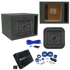 KICKER 46L7T102 10" 1000w L7T Subwoofer Solo-Baric Sub+Amplifier+Vented Sub Box