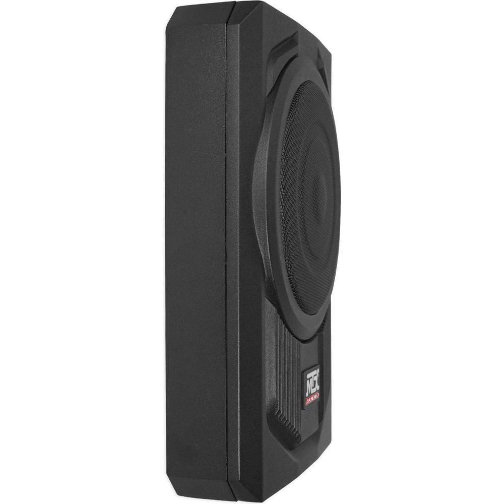 MTX TN8MS 8" 200w Slim Under-Seat Active Powered Car/Truck Subwoofer Sub+Remote