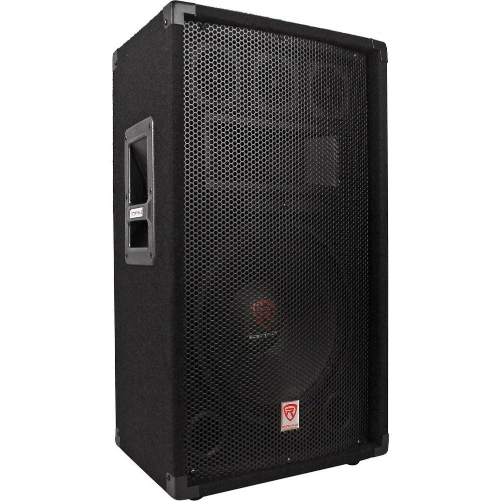 RSG12.4 12" Speakers 2-Pack + RPM85 Mixer, Mics, Stands Bundle