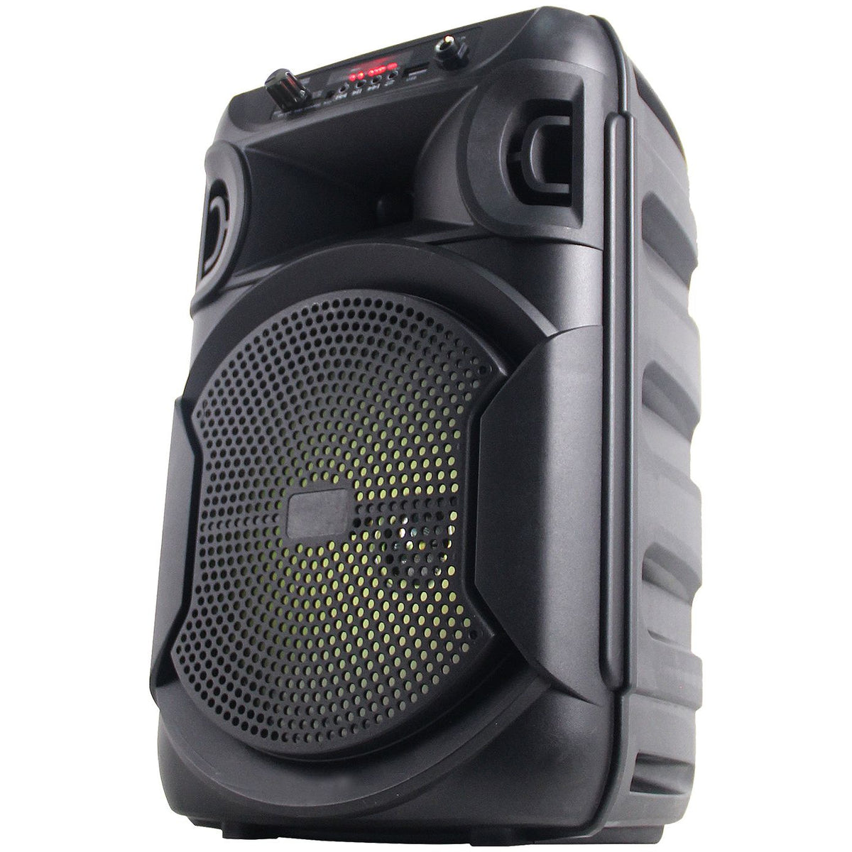 Technical Pro BOOM8 Rechargeable 8" LED Party Speaker w/Bluetooth/USB+Microphone