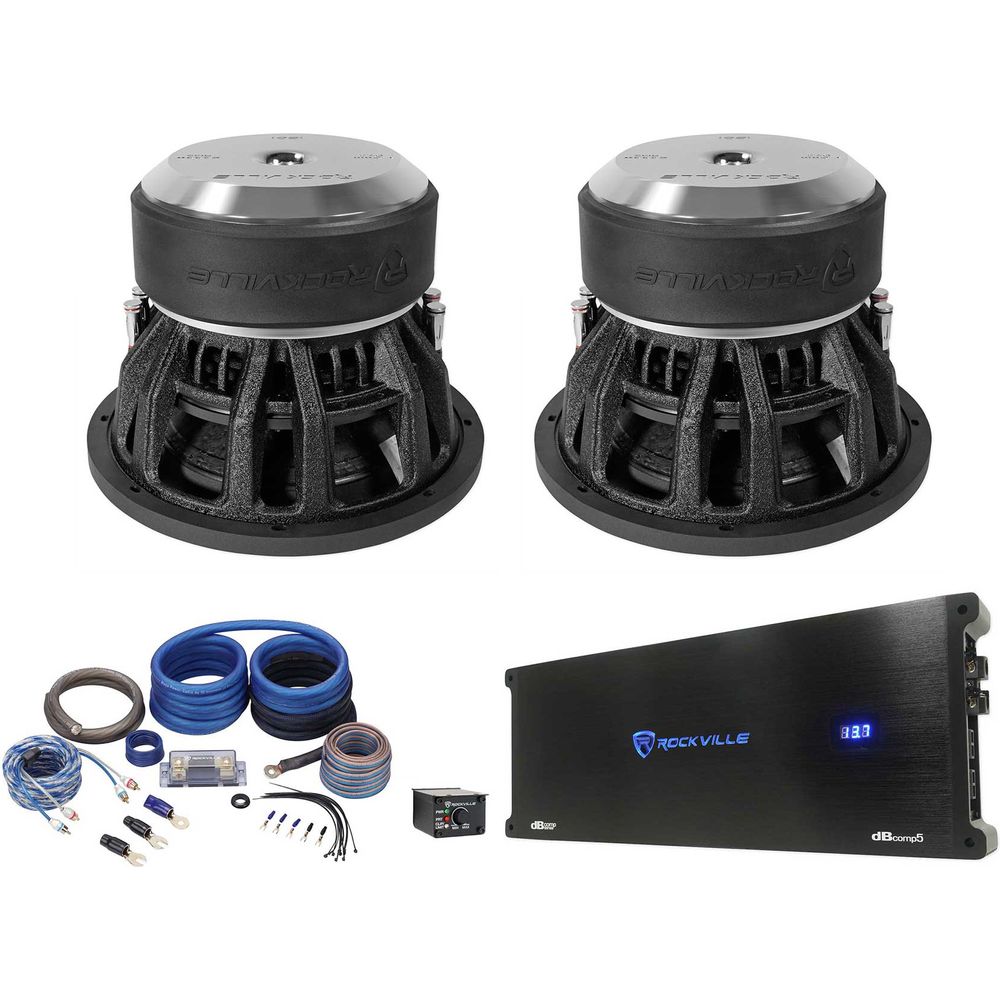 Destroyer 12D1 2-Pack + dBcomp5 Mono Amplifier Bundle