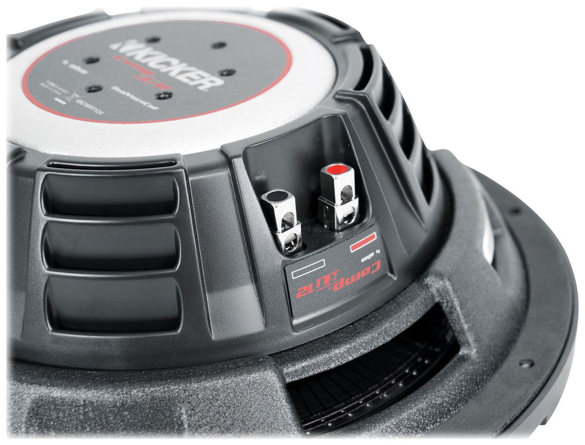 2 48CWRT124 COMPRT12 2000W 12" Slim Car Subwoofers+Mono Amplifier+Amp Kit