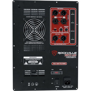 RBG18FA BOX 2 750w RMS High Powered Subwoofer Amp Plate w/Crossover Controls