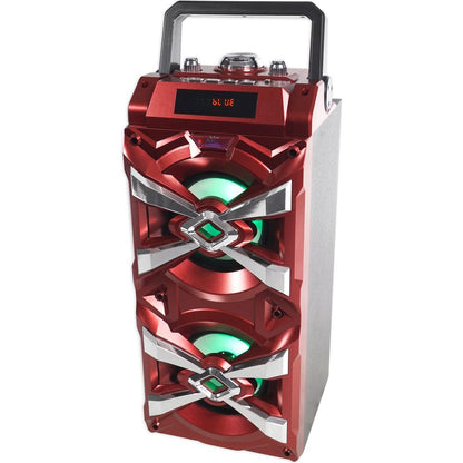 Bluetooth Karaoke Machine System with LEDs, Microphone, Remote & Stand