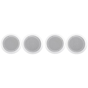 (4) Rockville CC65T White 6.5" Commercial 70v Ceiling Speakers For Restaurant