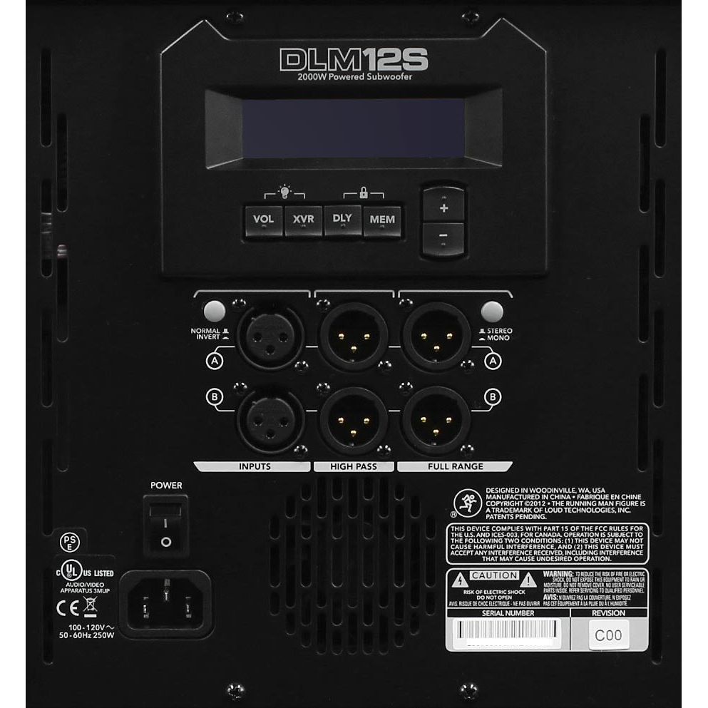New Mackie DLM12S 2000W 12" Powered Active Live Sound DJ PA Subwoofer Sub