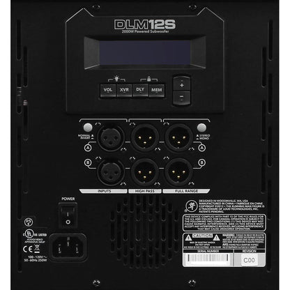 New Mackie DLM12S 2000W 12" Powered Active Live Sound DJ PA Subwoofer Sub