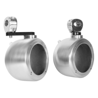 (4) Chrome 4" Rollbar Roll Cage Tower Speakers For ATV/UTV/Cart