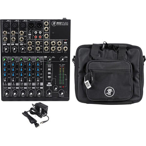 New Mackie 802VLZ4 8-channel Compact Professional Mixer + Travel Bag