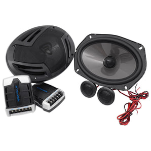 (2) Pairs Rockville RV69.2C 6x9" Component Car Speakers 2000w/440w RMS CEA Rated