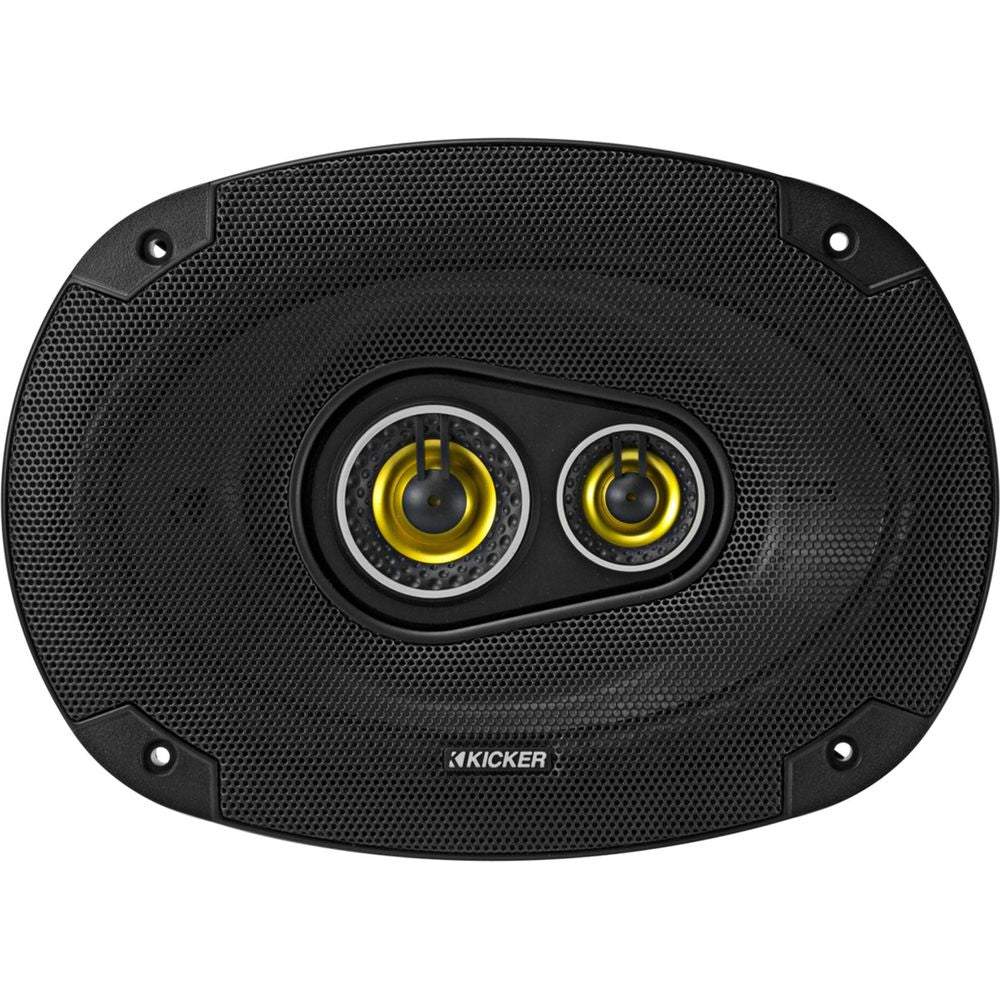 (2) kicker CSC693 6x9" 360° Swivel Black Aluminum Wakeboard Tower Speakers